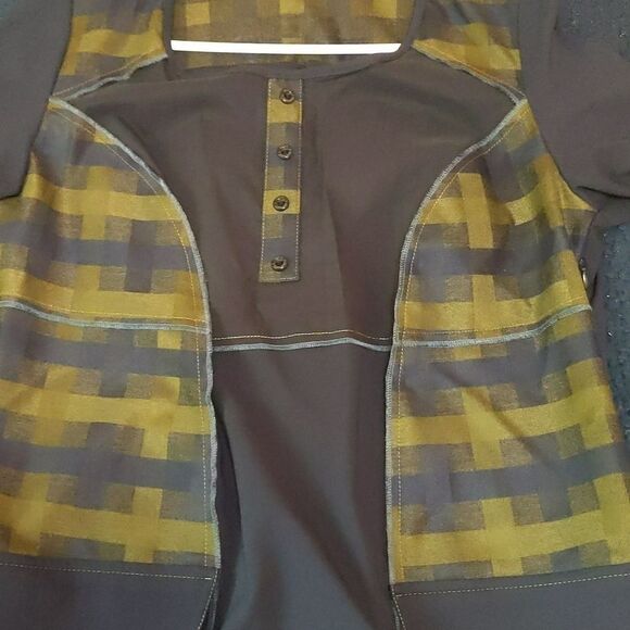 Nexx geometric button detail midi bodycon dress 46/L - Picture 9 of 12